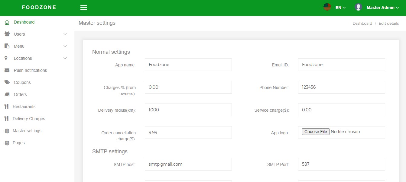 Food Zone App Admin Panel 6